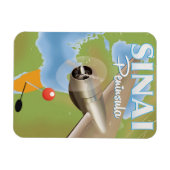 Sinai-Halbinsel Flugreiseplakat Magnet (Horizontal)