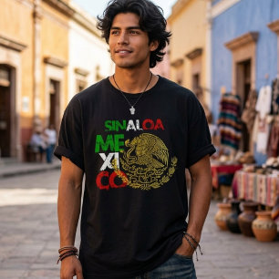 Sinaloa Mexico Flaggen-Shirt-Shirt T-Shirt