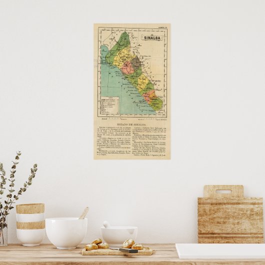 Sinaloa, Mexiko Poster (Küche)