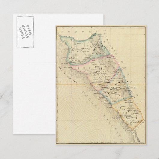 Sinaloa, Mexiko Postkarte (Vorne/Hinten)