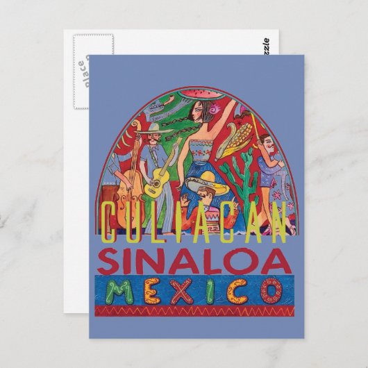 SINALOA Mexiko Postkarte (Vorne/Hinten)