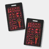 sinanju gundam gunpla plamo Model Läufer Kit cha Ausweis (Vorder- & Rückseite)