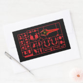 sinanju gundam gunpla plamo Model Läufer Kit cha Rechteckiger Aufkleber (Umschlag)