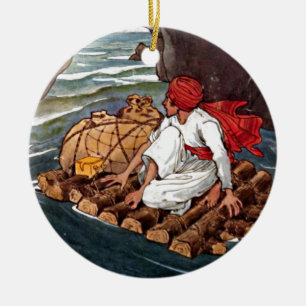 Sinbad, das Schiffswrack der Sailor Treasure Aladd Keramikornament