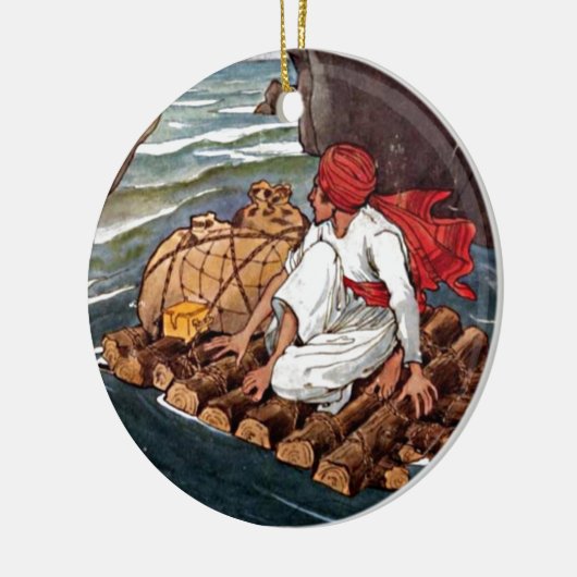 Sinbad, das Schiffswrack der Sailor Treasure Aladd Keramikornament (Links)