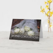 Sinceras Condolencias Spanische Beileid-Karte Karte (Gelbe Blume)