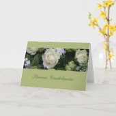 Sinceras Condolencias Spanische Beileid-Karte Karte (Gelbe Blume)