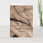 Sincere Beileid Karte (Rückseite)