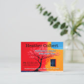 Sincere Friendly Cheerful Professional Caregiver  Visitenkarte (Stehend Vorderseite)