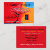 Sincere Friendly Cheerful Professional Caregiver  Visitenkarte (Vorne/Hinten)