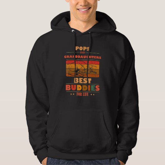 Sincere Grandparents Buddies For Life POPS Grandda Hoodie (Vorderseite)