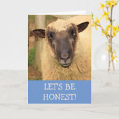Sincere Honest Sheep wird gut Karte (Gelbe Blume)