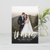 Sincere vielen Dank an Flat Dankeschön Karte (Stehend Vorderseite)