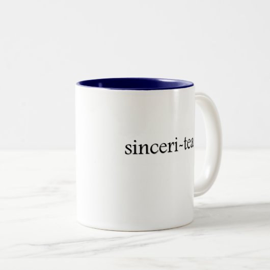 Sinceri-Tee Tee-Schale Zweifarbige Tasse (VorderseiteRechts)