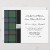 Sinclair Ancient Junting Tartan Wedding Einladung (Vorderseite)