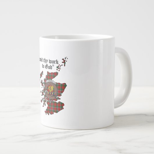 Sinclair Clan Abzeichen Jumbo Tasse (Vorderseite Rechts)