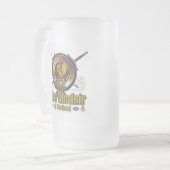 Sinclair Clan Abzeichen Mattglas Bierglas (Vorderseite Links)