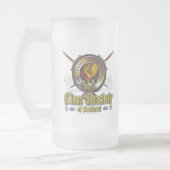 Sinclair Clan Abzeichen Mattglas Bierglas (Links)
