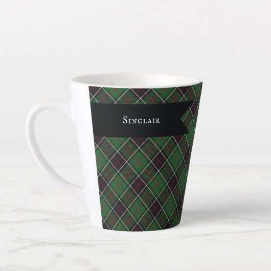 Sinclair Clan Jagd Tartan Variante Kariert Milchtasse (Links)