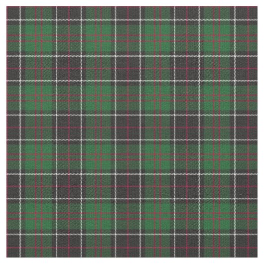 Sinclair Clan Jagd Tartan Variante Kariert Stoff (Nahaufnahme)