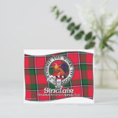 Sinclair Clan Postkarte (Stehend Vorderseite)