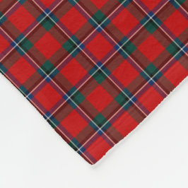 Sinclair Clan Red, Green und Royal Blue Tartan Fleecedecke