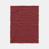 Sinclair Clan Red, Green und Royal Blue Tartan Fleecedecke (Vorderseite)
