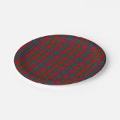 Sinclair Clan Tartan Karierte Papierplatte Pappteller (Schrägansicht)