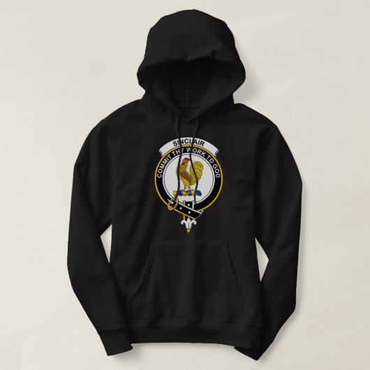 Sinclair Coat of Arms Familienwappen Hoodie (Design vorne)