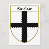 Sinclair Coat of Arms/Familienwappen Postkarte (Vorderseite)
