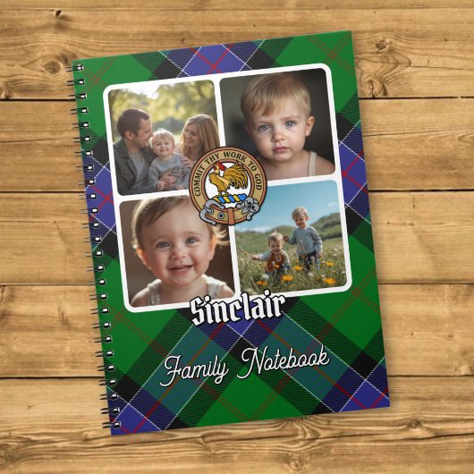 Sinclair-Familien-Foto-Collage Notizblock