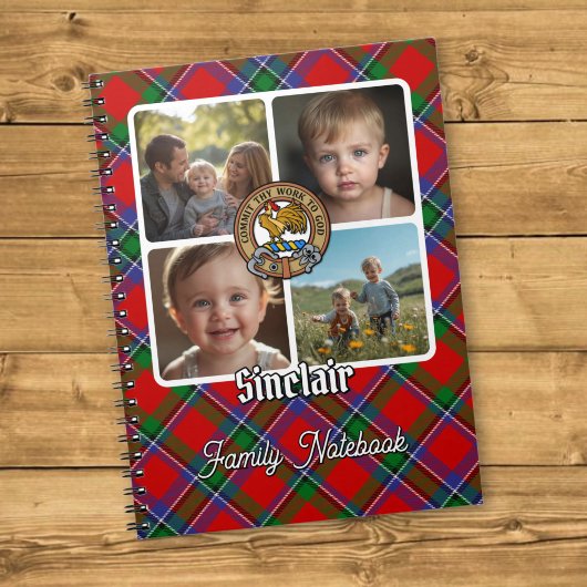 Sinclair-Familien-Foto-Collage Notizblock