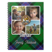 Sinclair-Familien-Foto-Collage Notizblock (Vorderseite)