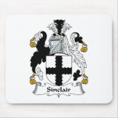 Sinclair Familienwappen Mousepad (Vorne)