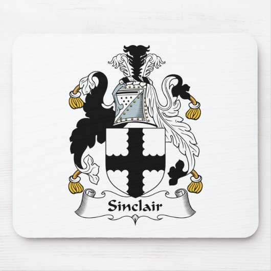 Sinclair Familienwappen Mousepad (Vorne)
