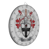 Sinclair Familienwappen-Wappen Dartscheibe (Vorderseite Links)