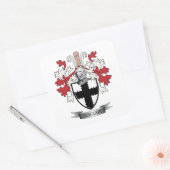 Sinclair-Familienwappen-Wappen Quadratischer Aufkleber (Umschlag)