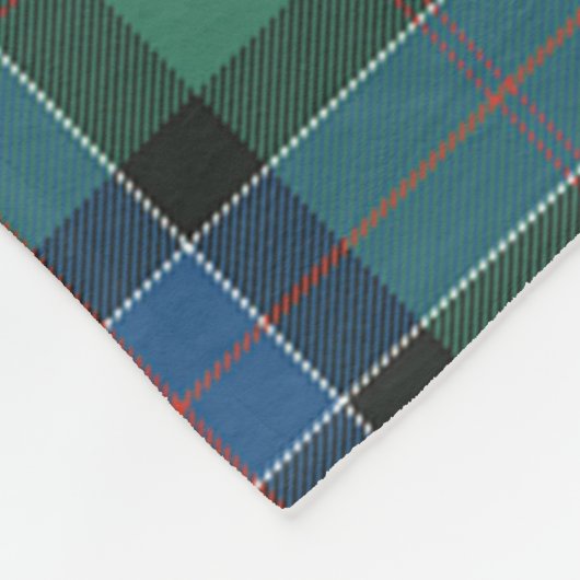 Sinclair Jagd Ancient Clan Abzeichen Tartan Karier Fleecedecke (Ecke)