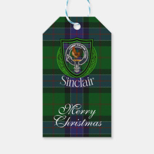 Sinclair-Schottischer-Clan-Tartan & Wappen Geschenkanhänger