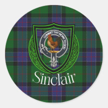 Sinclair-Schottischer-Clan-Tartan & Wappen