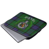 Sinclair Scottish Clan Tartan and Crest  Laptopschutzhülle (Vorne Knopf)
