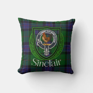 Sinclair Scottish Clan Tartan Wappen Kissen