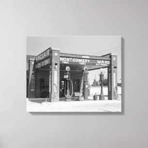 Sinclair Service Station, 1939 Leinwanddruck