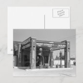 Sinclair-Tankstelle, 1939 Postkarte (Vorne/Hinten)