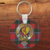 Sinclair Tartan & Abzeichen Schlüsselanhänger (Vorderseite)