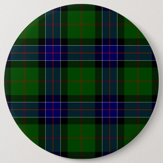 Sinclair Tartan Blau kariert Button (Vorderseite)