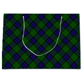 Sinclair Tartan Blau kariert Große Geschenktüte (Vorderseite)