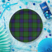 Sinclair Tartan Blau kariert Pappteller (Party)