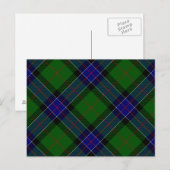 Sinclair Tartan Blau kariert Postkarte (Vorne/Hinten)