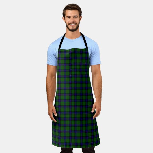 Sinclair Tartan Blau kariert Schürze (Getragen)